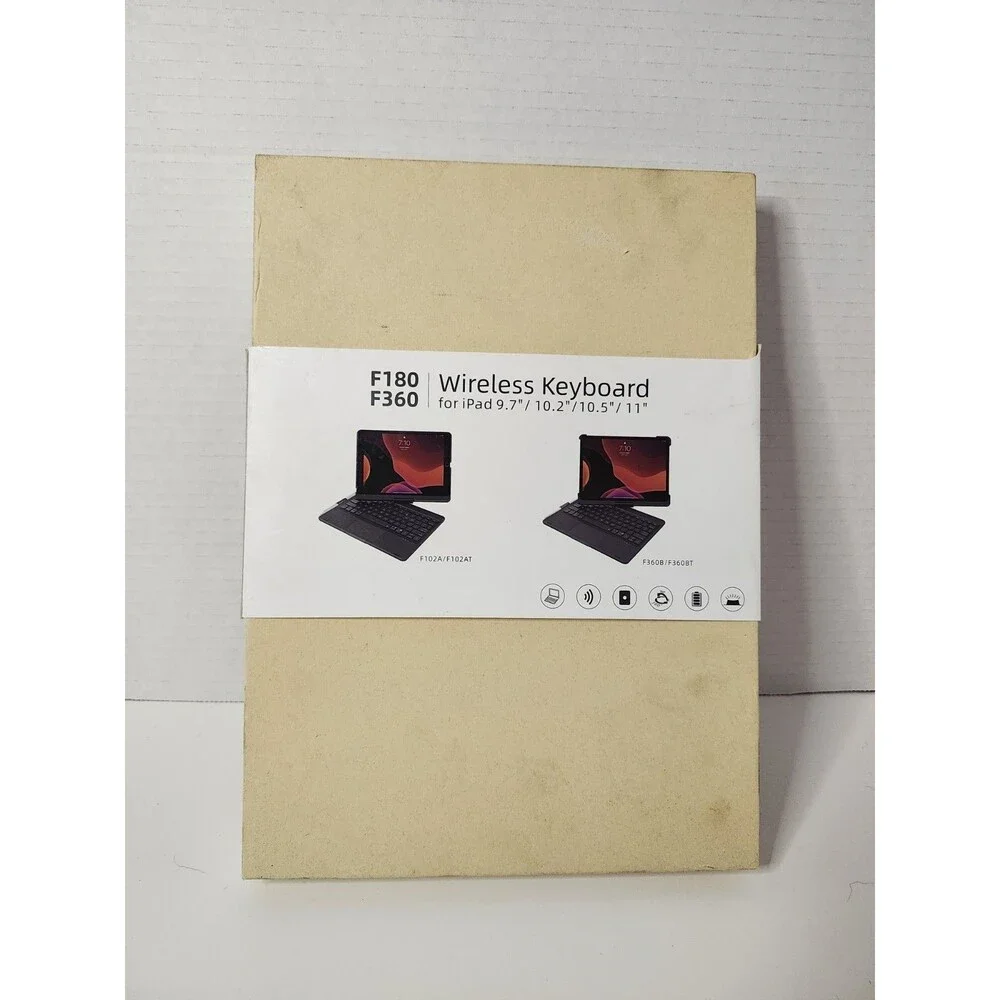 F180 F360 Wireless Keyboard For iPad 9.7”/10.2”/10.5”/11